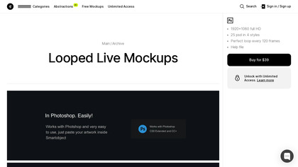 Looped Live Mockups image