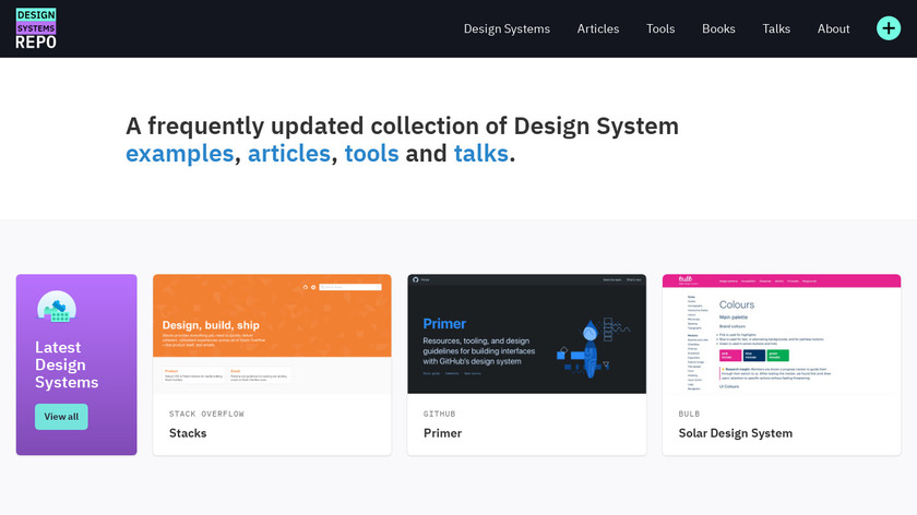 Design Systems Repo Landing Page