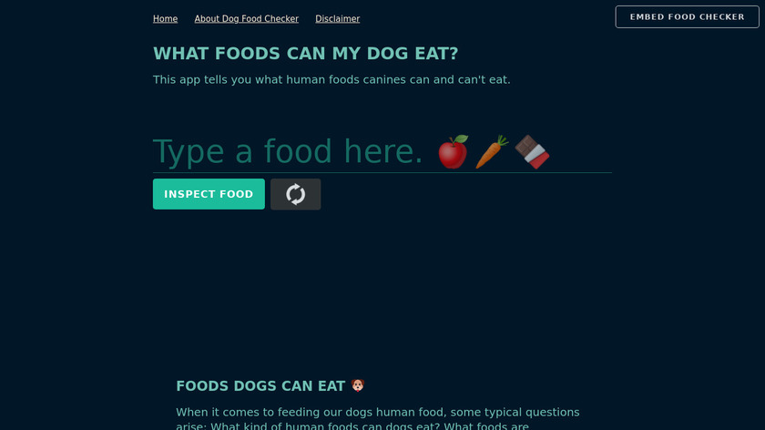 Foods Dogs Can Eat Landing Page