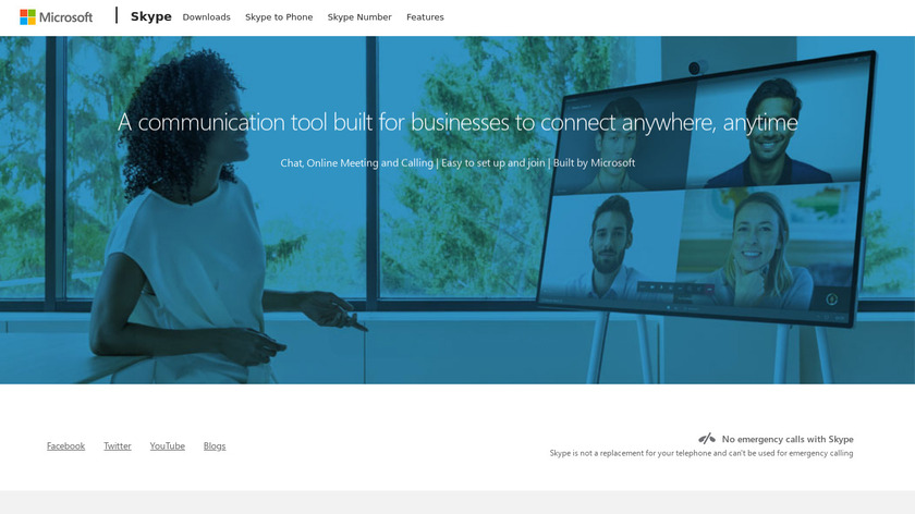 Skype Meetings Landing Page