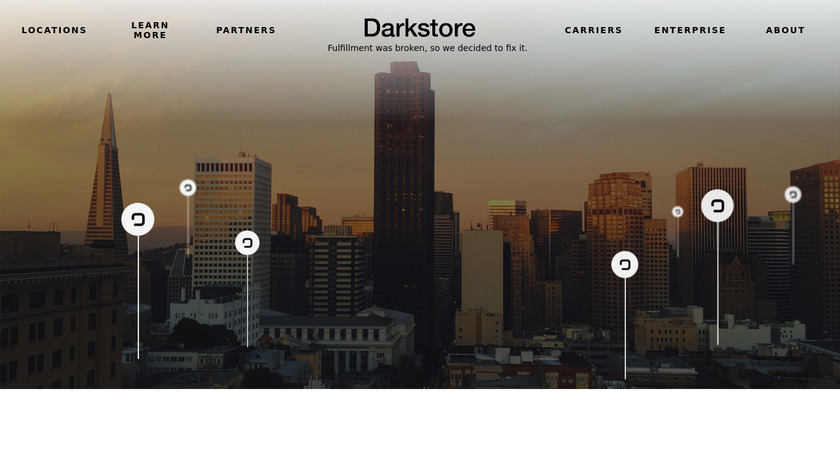 Darkstore Landing Page