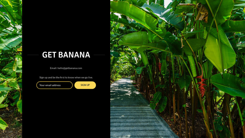 Banana 🍌 Landing Page