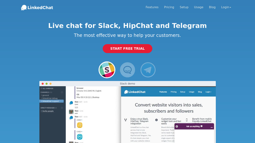 LinkedChat.chat Landing Page