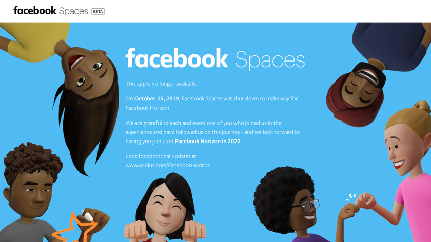 Facebook Spaces Landing Page