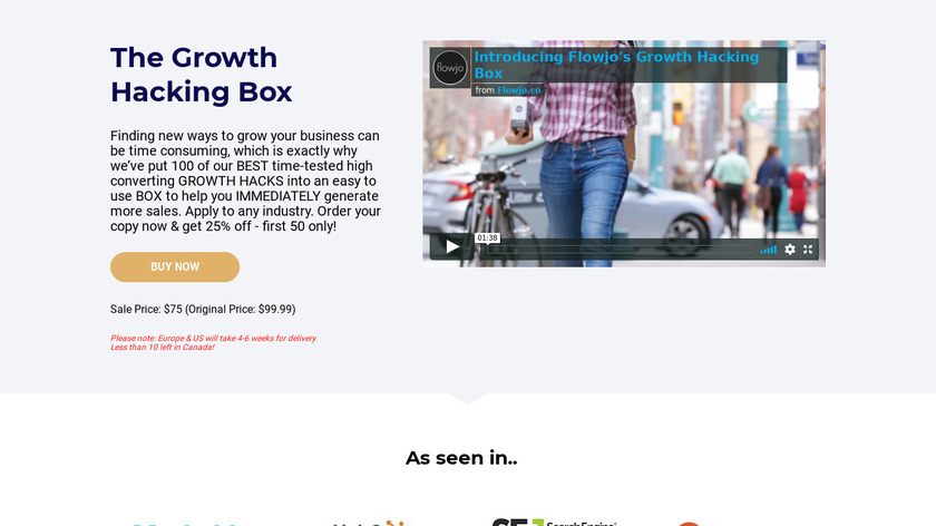 The Growth Hacking Box Landing Page