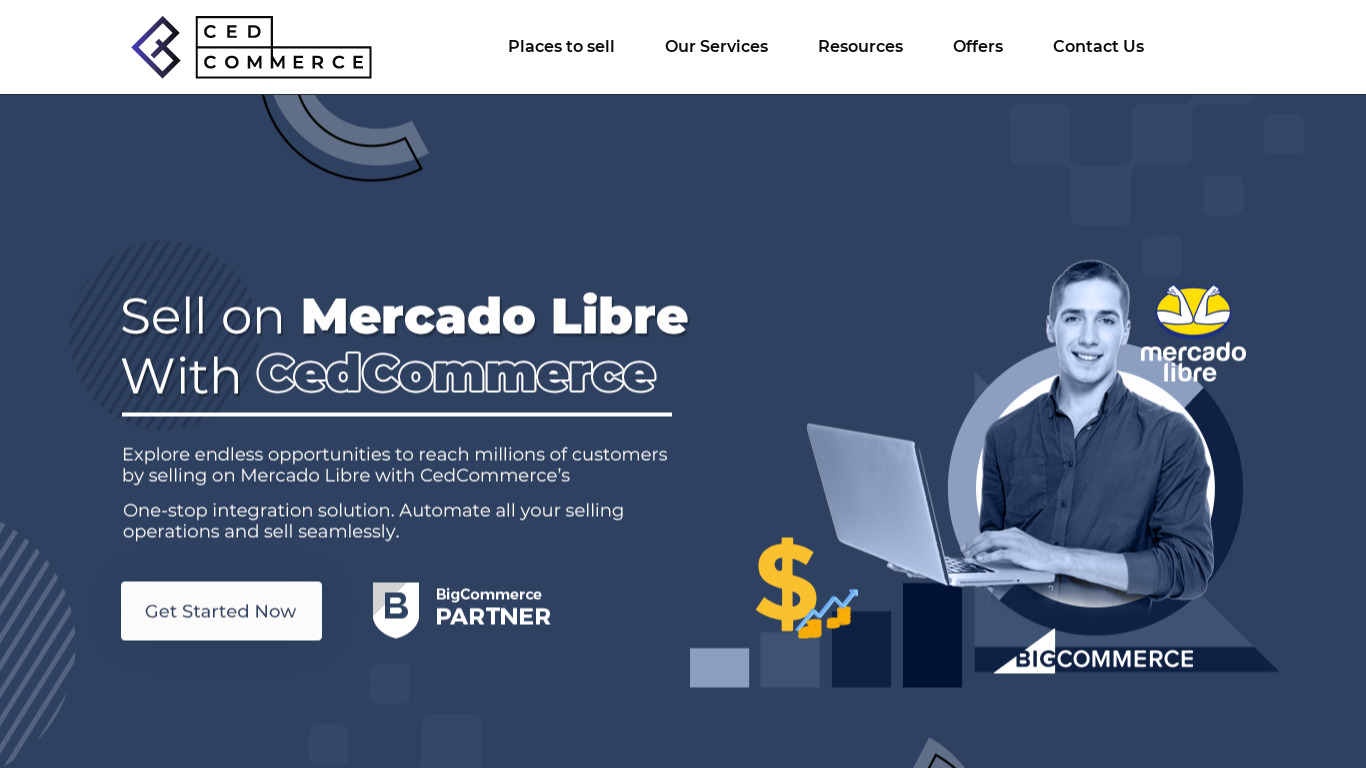 Cedcommerce-BigCommerce Services Landing page