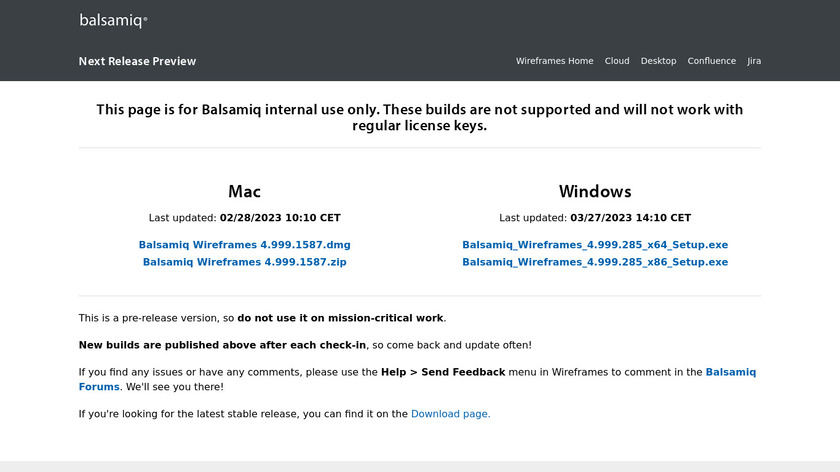 Balsamiq Mockups 3 Landing Page