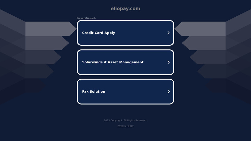 ElioPay Landing Page