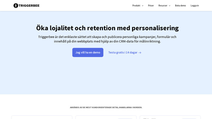 Triggerbee Landing Page