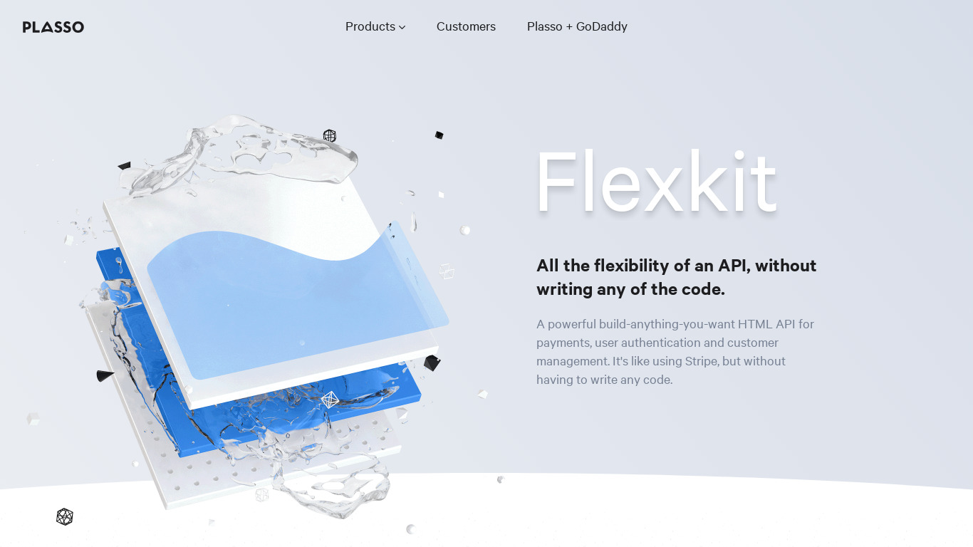 Plasso Flexkit Landing page