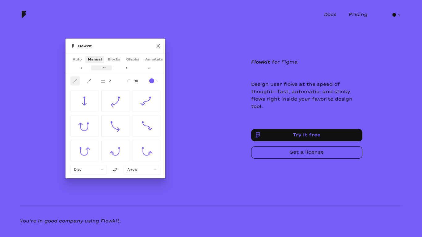 Flowkit Landing page