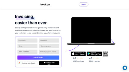 Bookipi Invoice App image