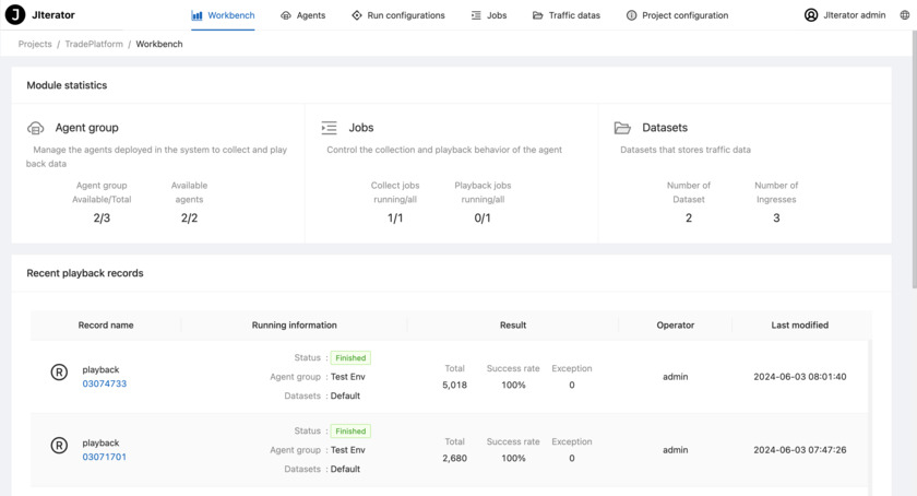 JIterator Landing Page