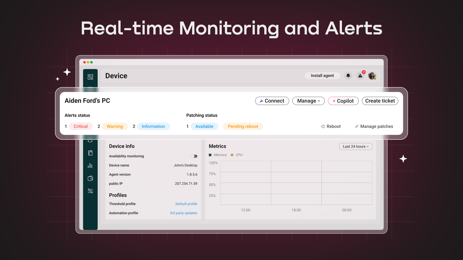 Atera Real-time Monitoring and Alerts