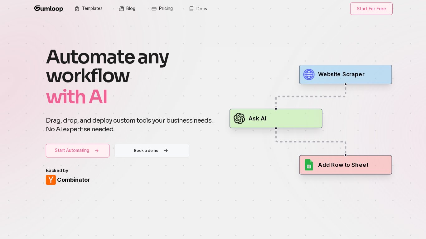 AgentHub Landing page