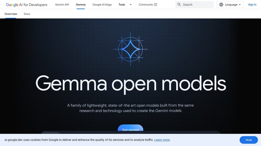 Google Gemma Landing Page
