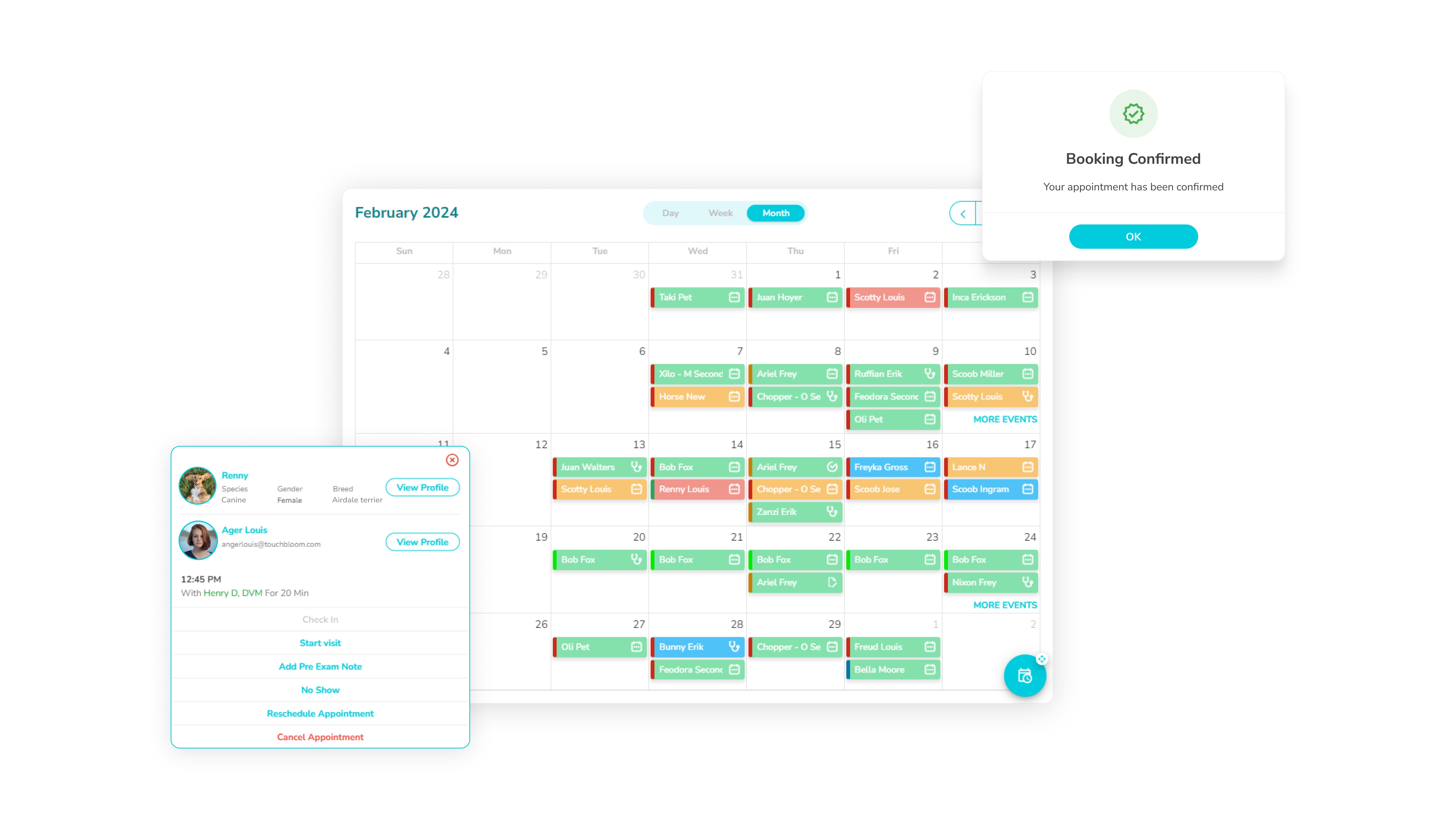 AcuroVet Seamless Scheduling For Appointments And Other Events