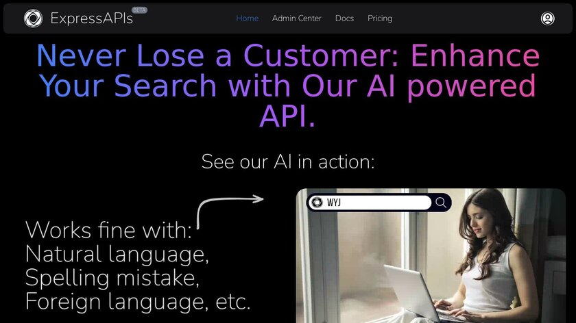 ExpressAPIs Landing Page