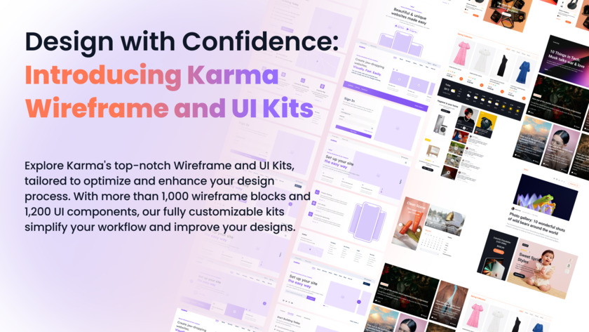 Karma Design Landing Page