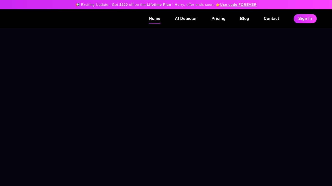 BypassAI.io Landing page