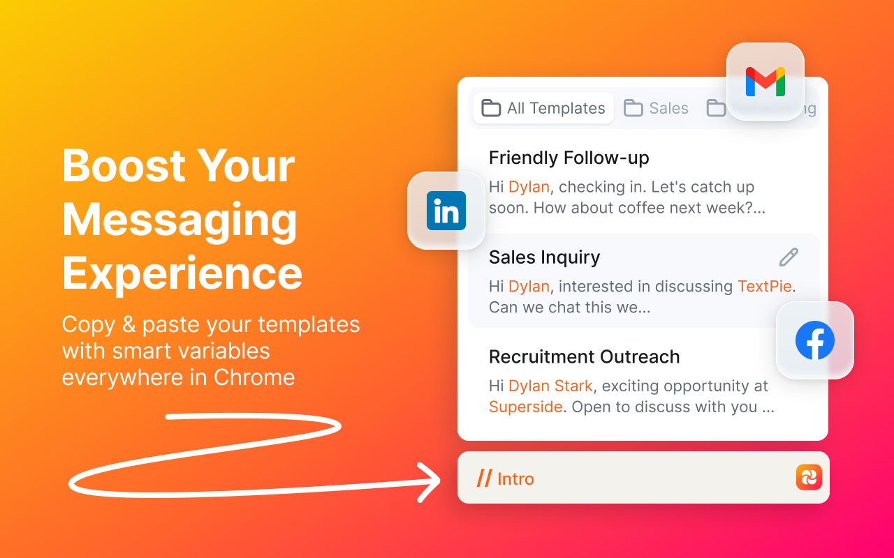 TextPie.io Boost Your Messaging Expirience
