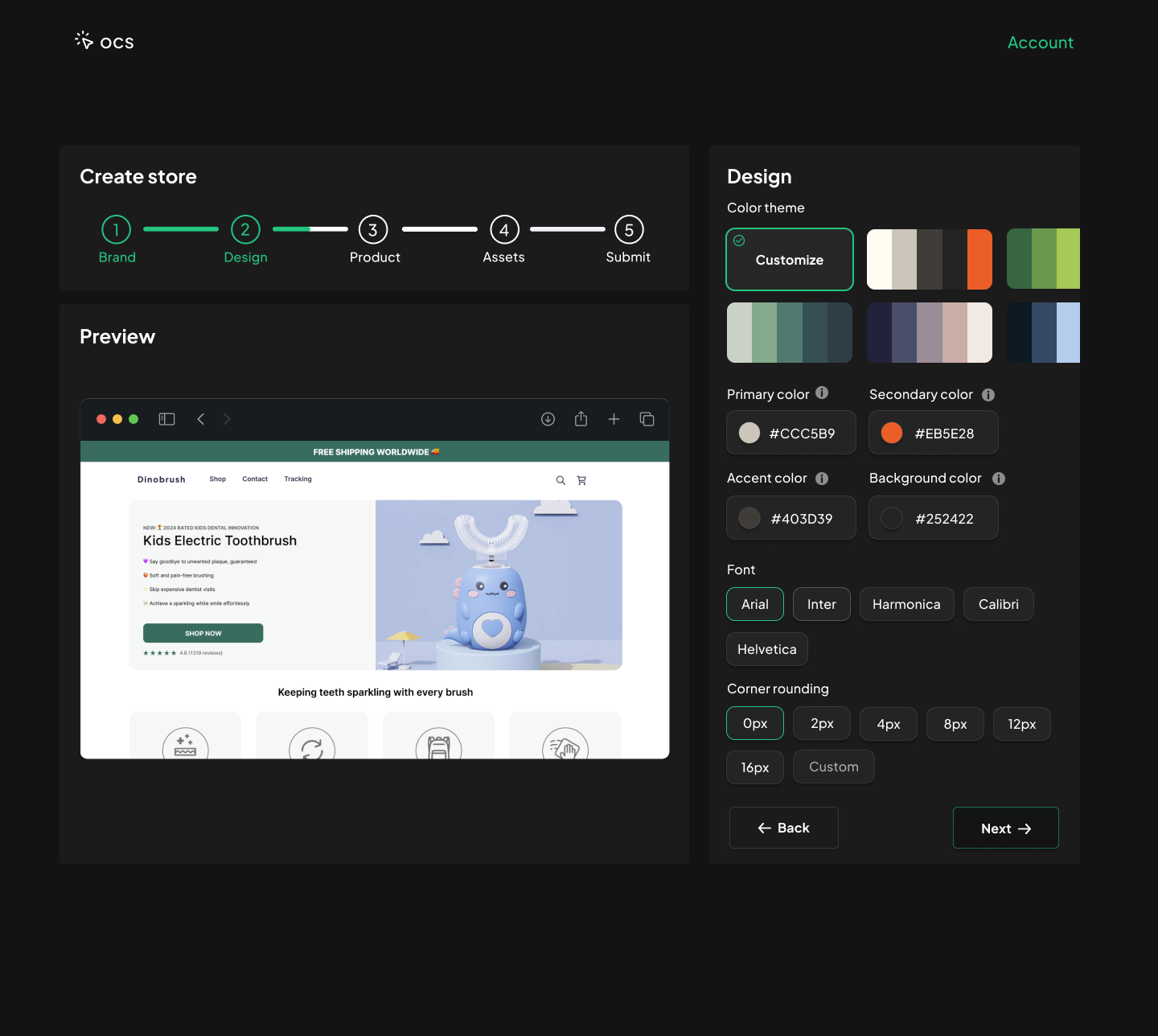 One Click Store App 