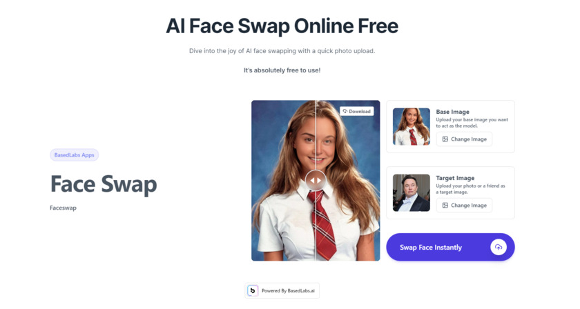 face-swap.io Landing Page