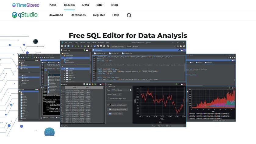 qStudio Landing Page