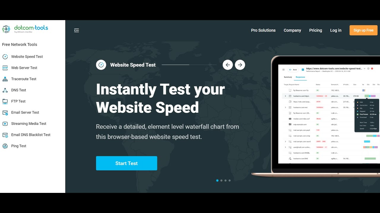Dot Com Tools Website Speed Test
