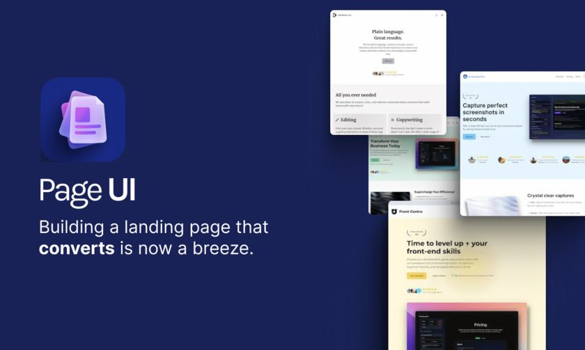 Page UI Landing Page