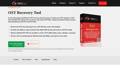 Webbyacad OST Recovery Tool image