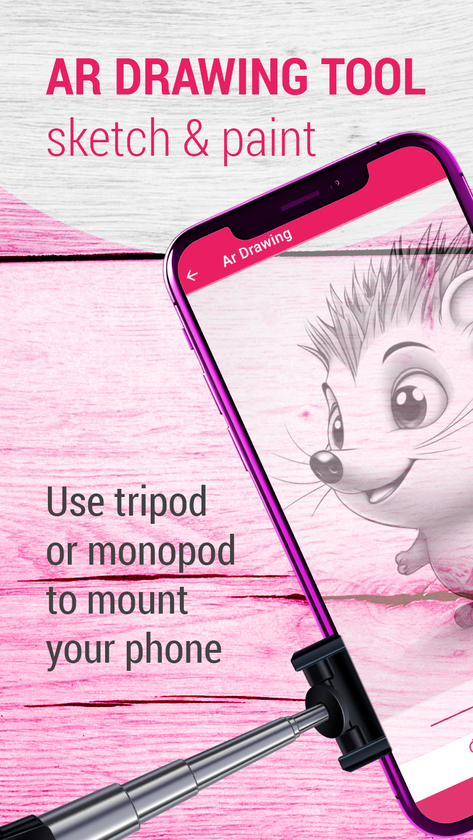 AR DRAWING: SKETCH PAINT Landing Page