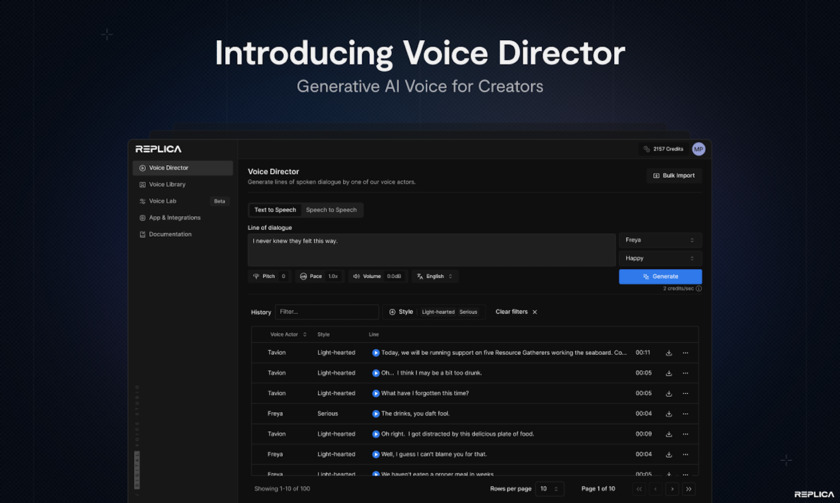 Replica Studios Introducing Voice Director