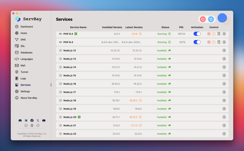 ServBay Landing Page