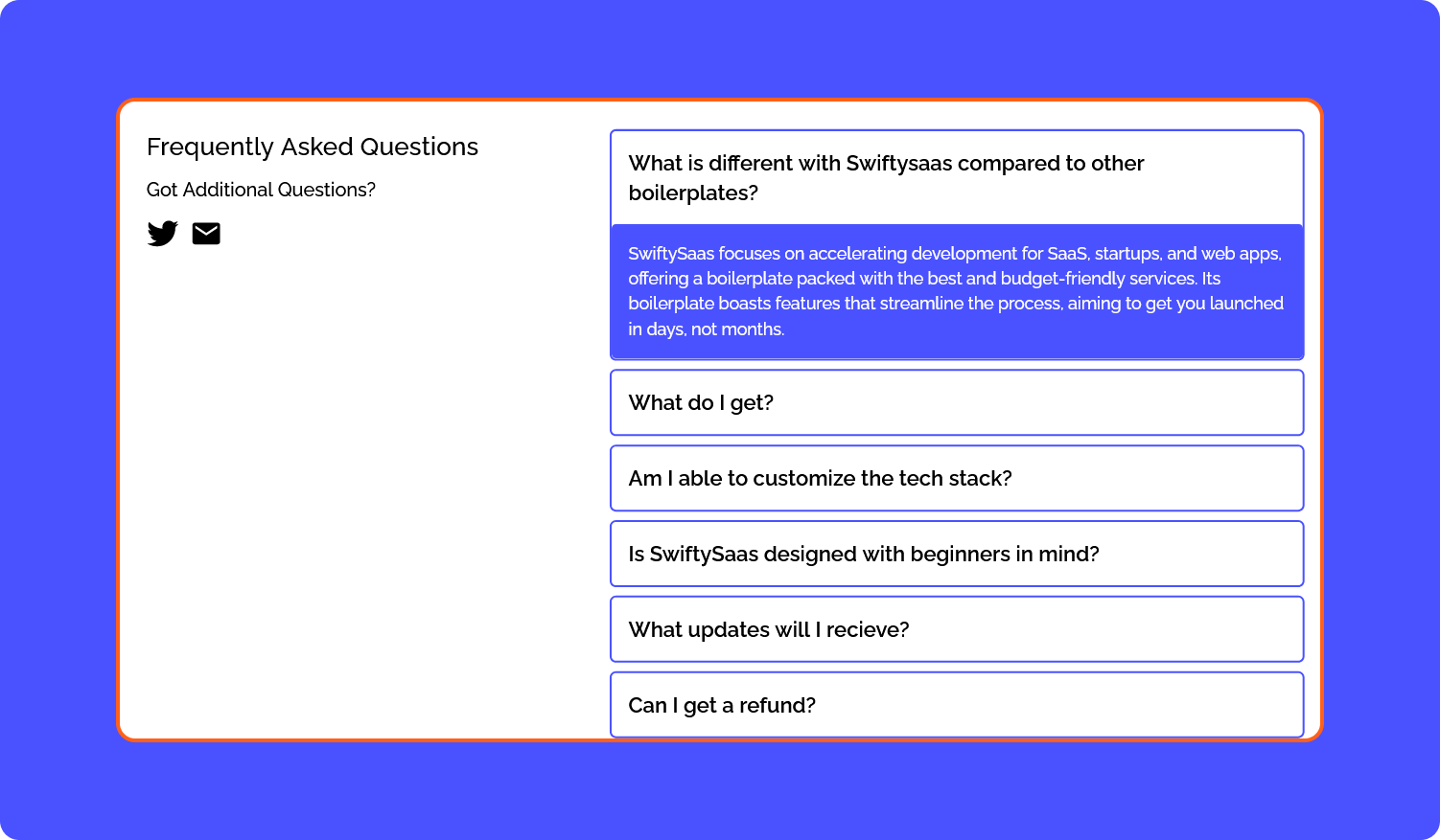 SwiftySaas FAQ