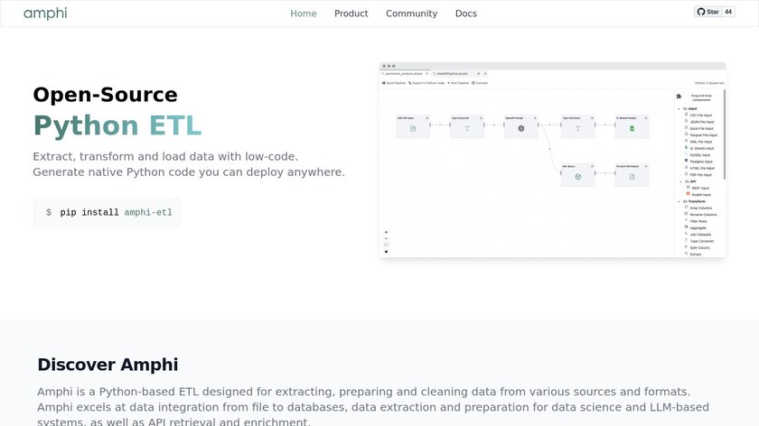 Amphi Landing Page