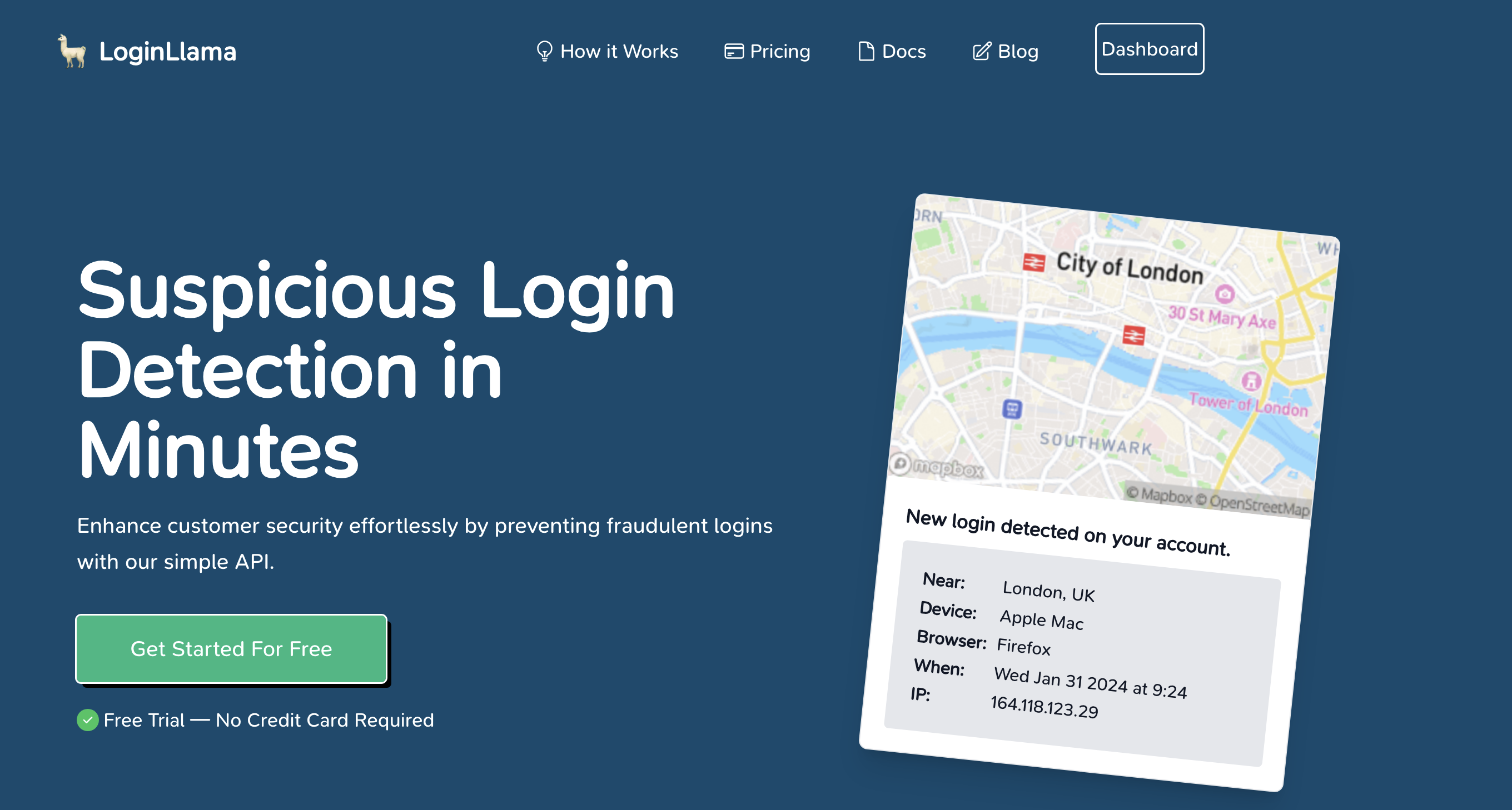 LoginLlama Homepage 2024