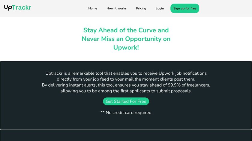UpTrackr Landing Page