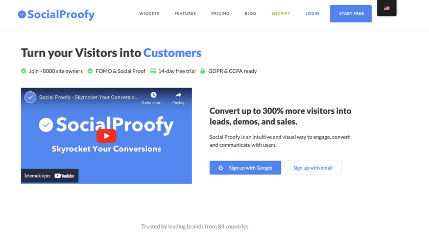 SocialProofy.io Landing Page