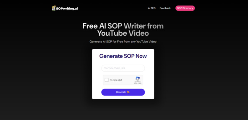 SOPWriting.ai SOPwriting Homepage
