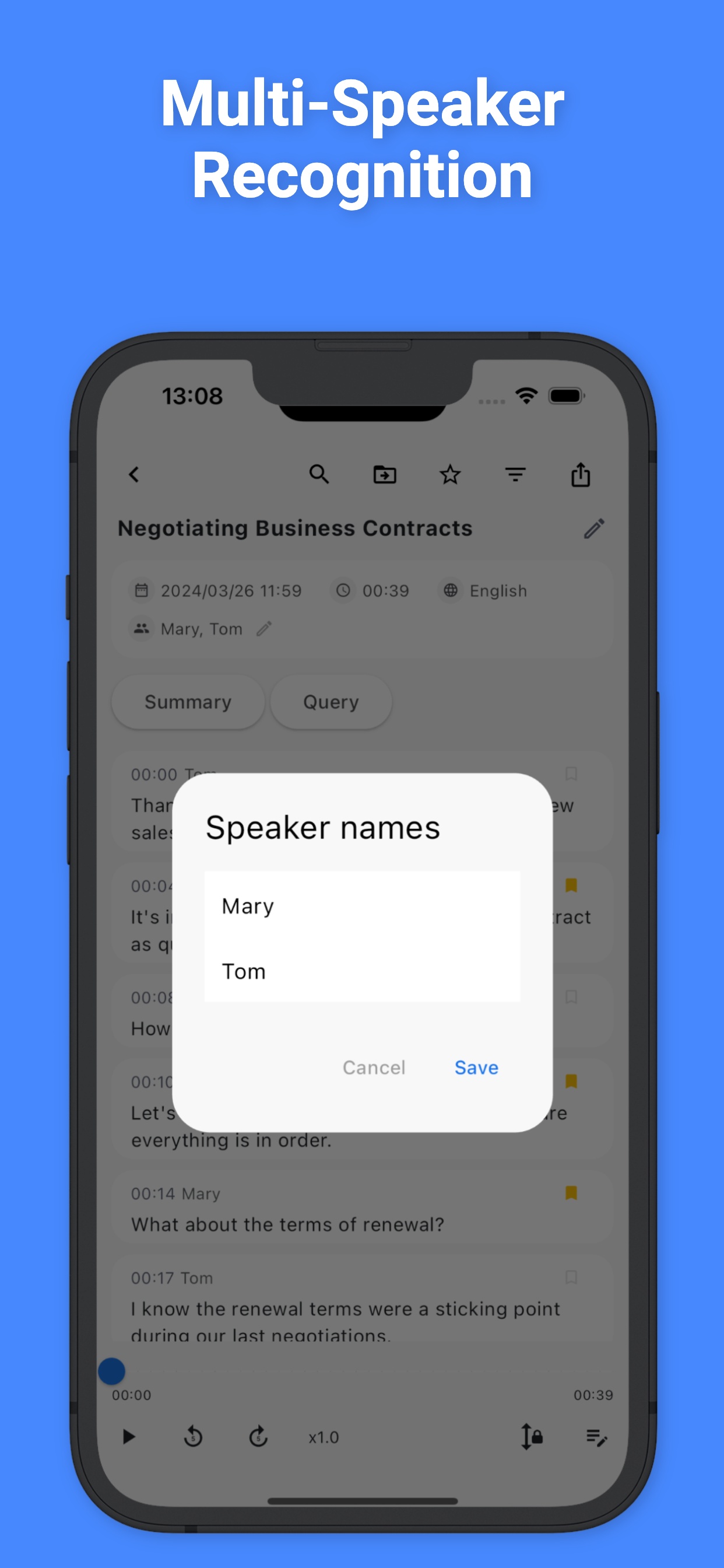 SoundType AI Multi-Speaker Recognition