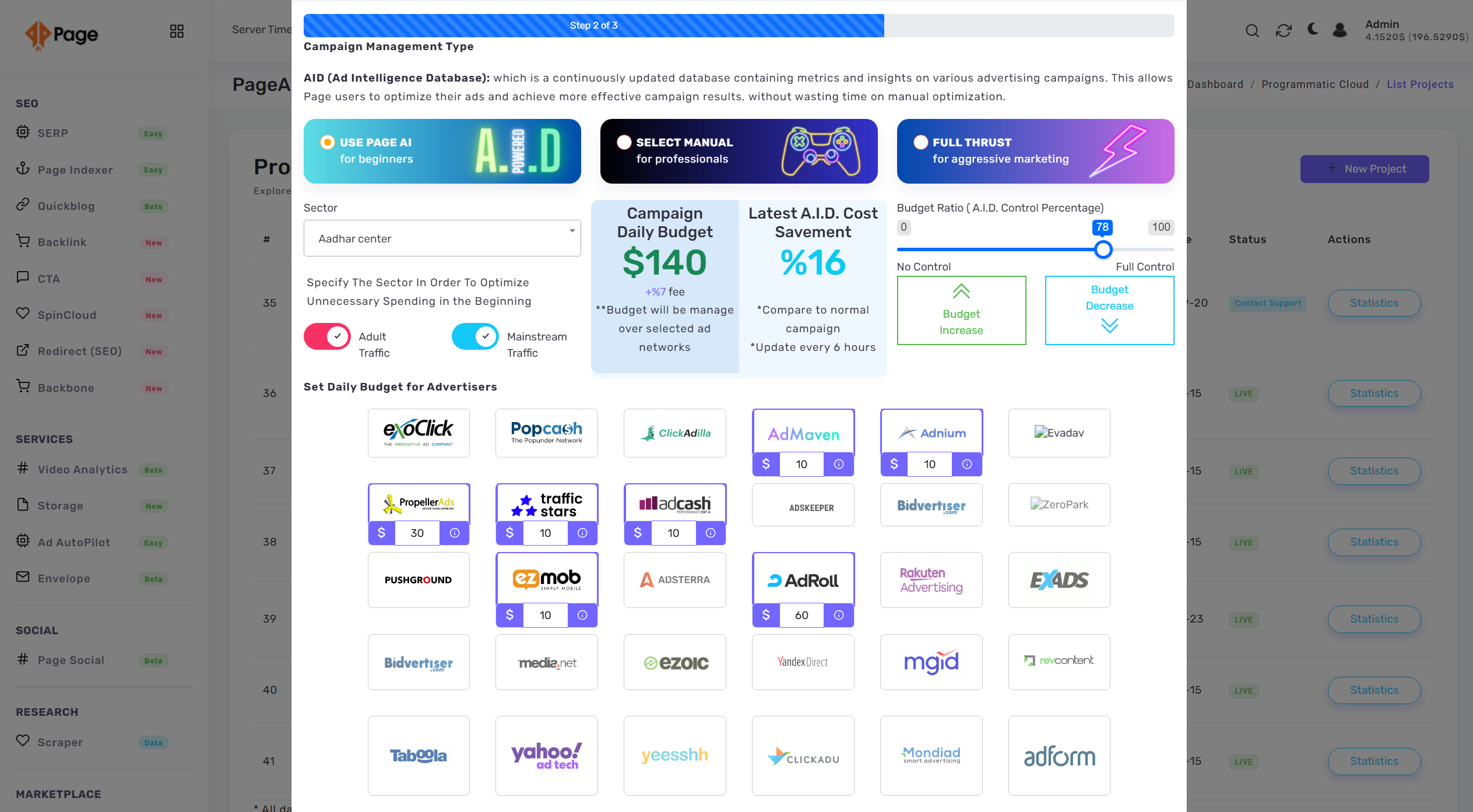 Page Ads Prog Cloud - Unified Programmatic Ads Platform