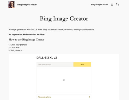 Bing Image Creator Online image