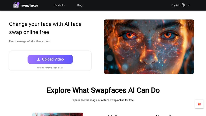 Swapfaces AI Landing Page