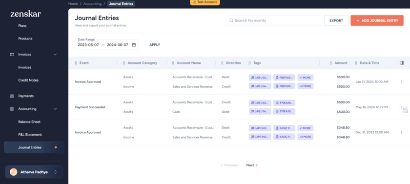 Zenskar Landing Page