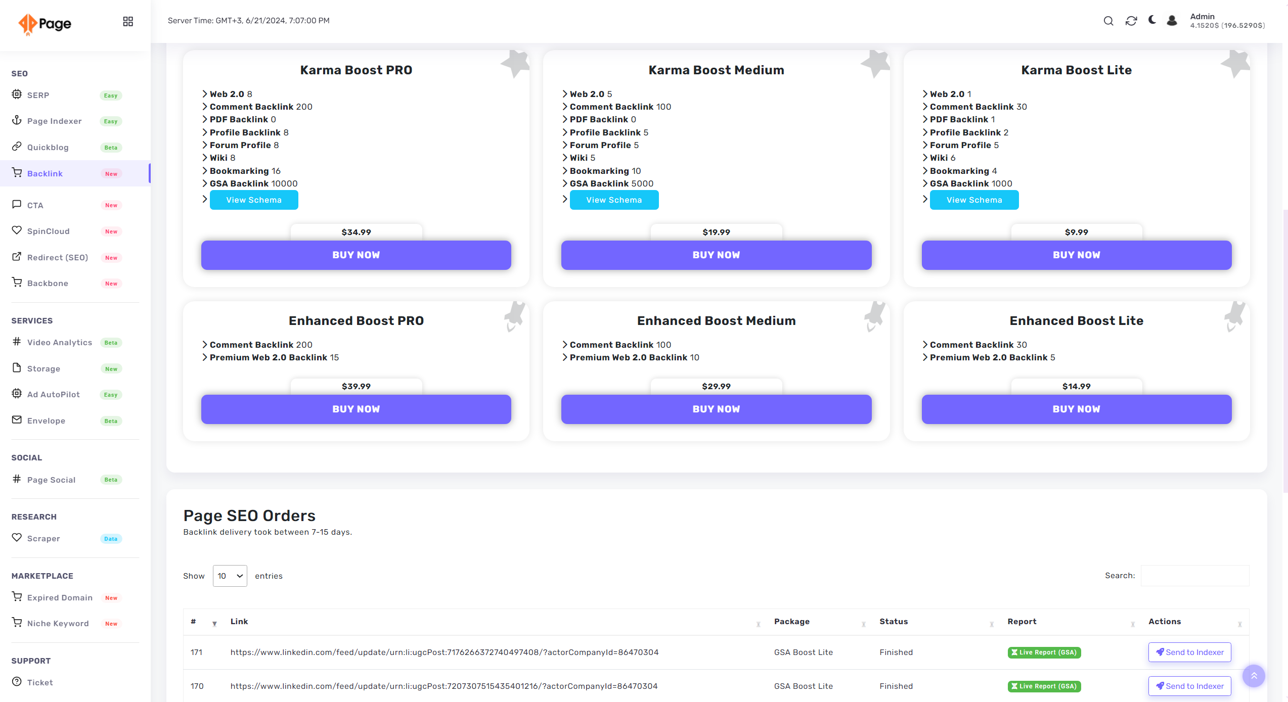 Page Ads Backlink Gateway