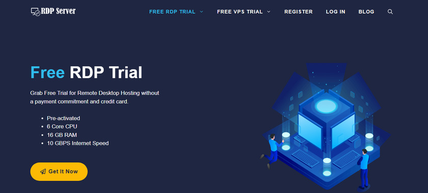 RDP Serverss Landing Page