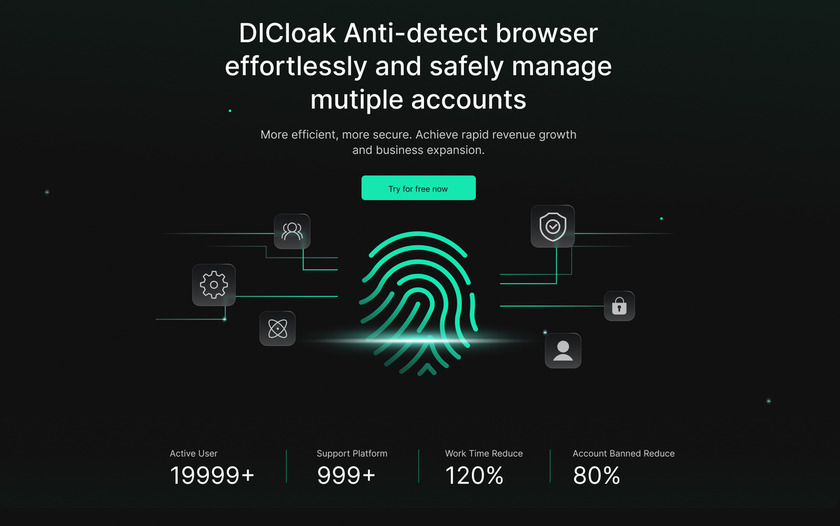 DICloak DICloak Anti-detect browser effortlessly and safely manage multiple accounts 