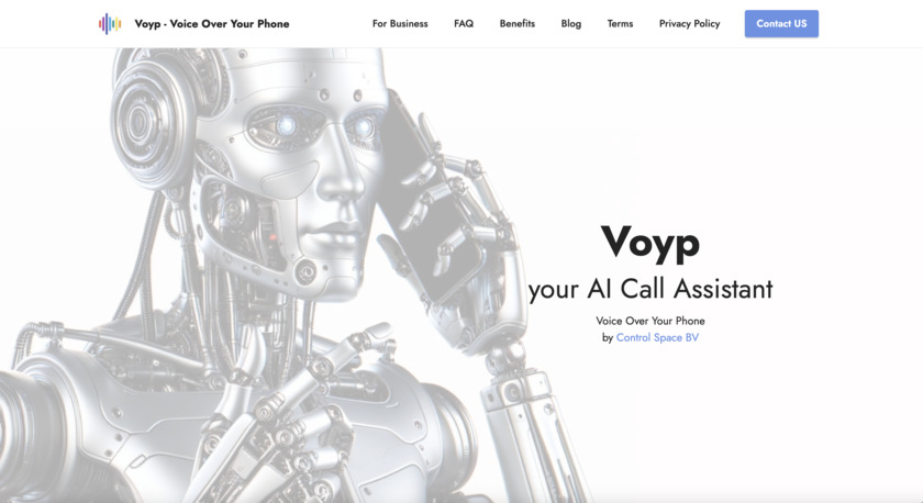 Voyp (Voice Over Your Phone) Landing Page