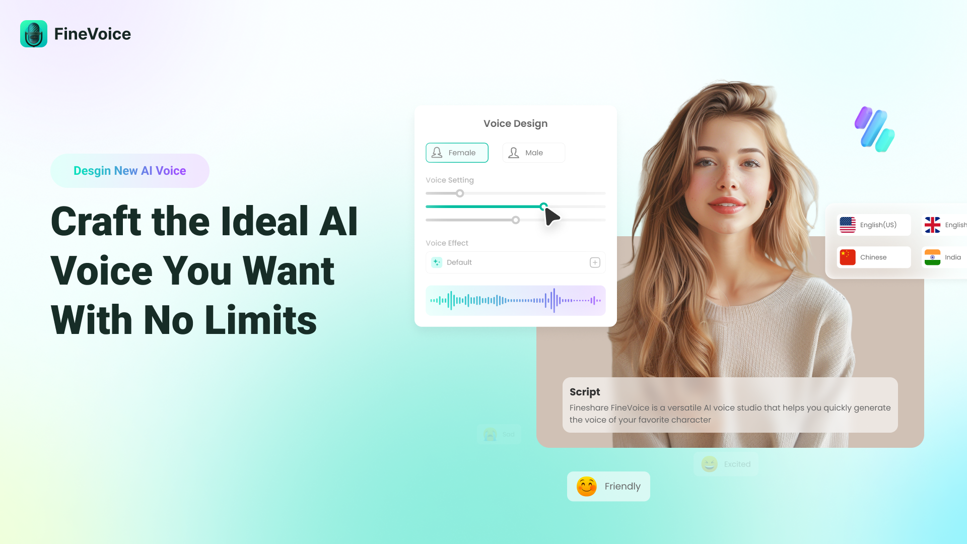 FineVoice Unlimited Voice Design